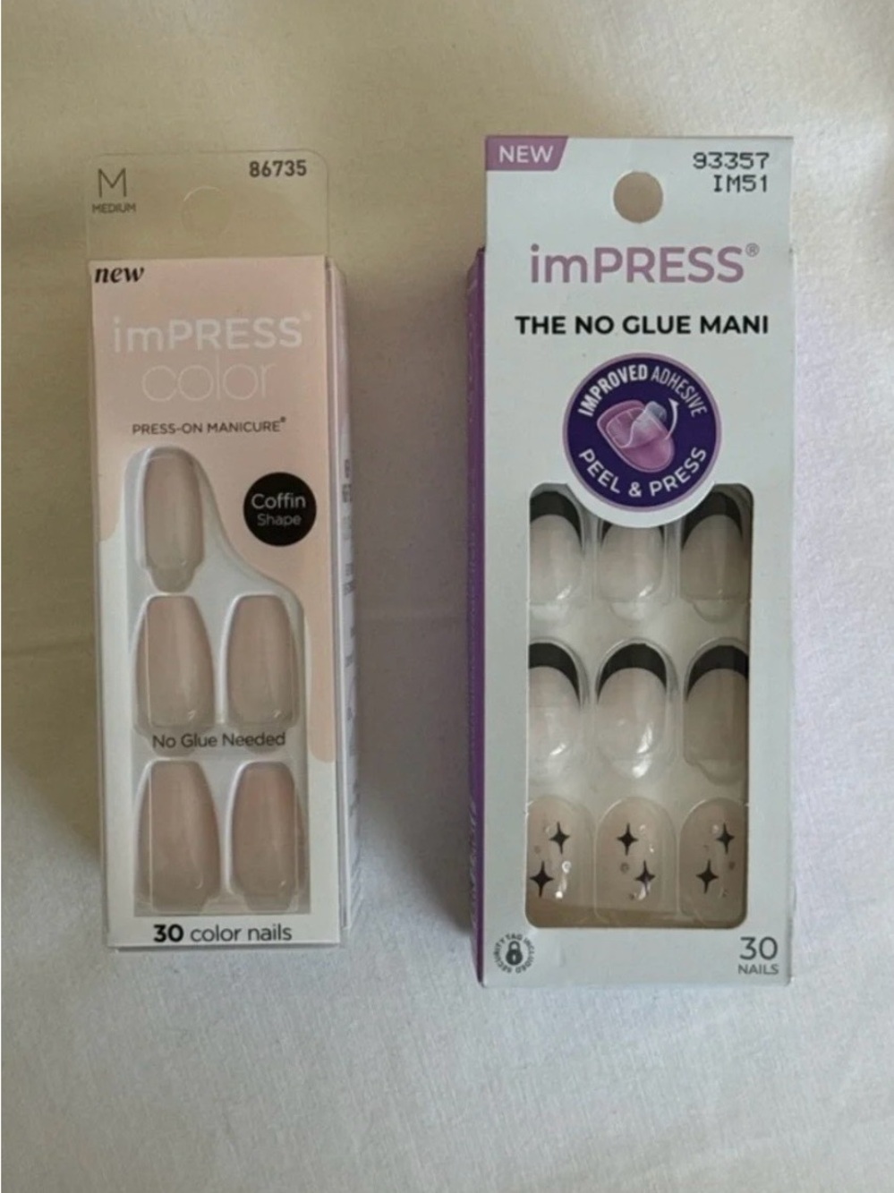 imPRESS Press-On Manicure Set bundle - Nude & Black Accent design